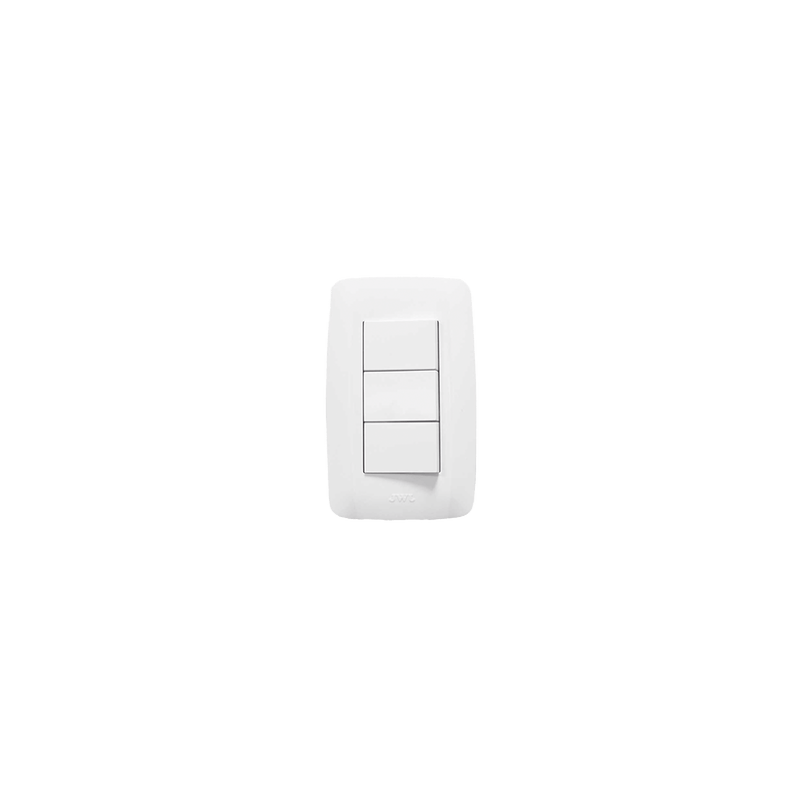 Apagador Escalera Triple de  127 V60 Hz 10 A/ Color Blanco.