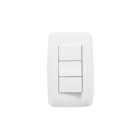 Apagador Escalera Triple de  127 V60 Hz 10 A/ Color Blanco.