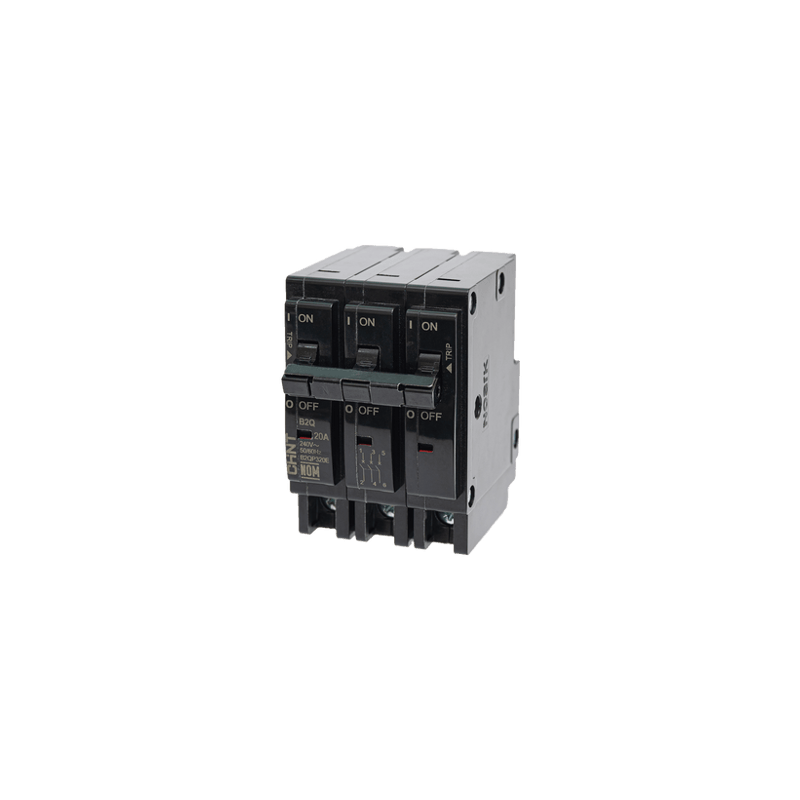 MCB - Interruptor Termomagnético Enchufable, Serie: B2Q, 3P, 15A, 240V