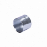Cople 1/2 (13mm) pared gruesa con rosca galvanizado etiqueta amarilla