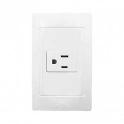 Contacto Sencillo de 127 V60 HZ 15 A/ Color Blanco.