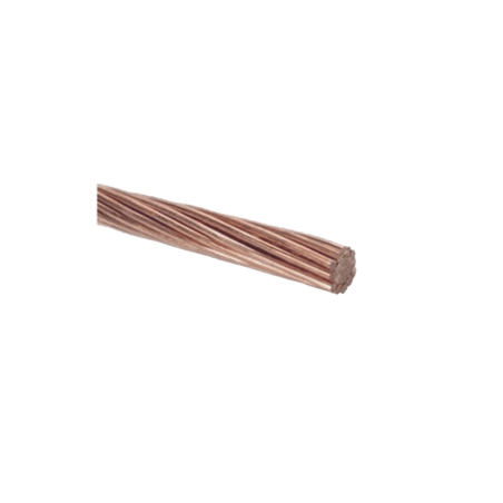 Venta por metro / 1/0 AWG / Cable Eléctrico / Cobre Desnudo / Semiduro