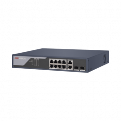 Switch PoE / Administrable / Uso en Rack / 8 Puertos 10/100 PoE /  2 P
