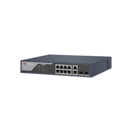 Switch PoE / Administrable / Uso en Rack / 8 Puertos 10/100 PoE /  2 P