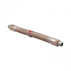 Cople Flexible con Trenzado de Bronce de 1/2 x 18.