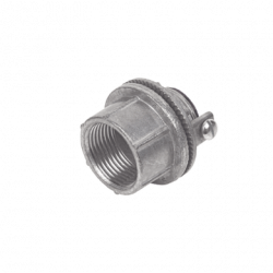 Conector Myers de Zinc  1 1/4 / Con tornillo a tierra / Para Áreas Pel