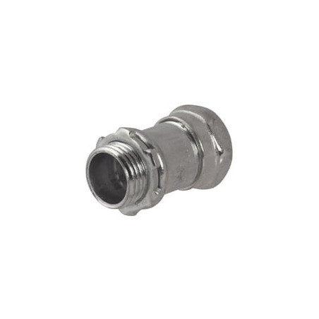 Conector Recto Compresión de Acero Galvanizado para Pared Delgada de 1