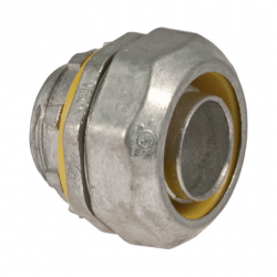 Conector recto metálico para tubería liquidtight de 1/2 (13 mm).