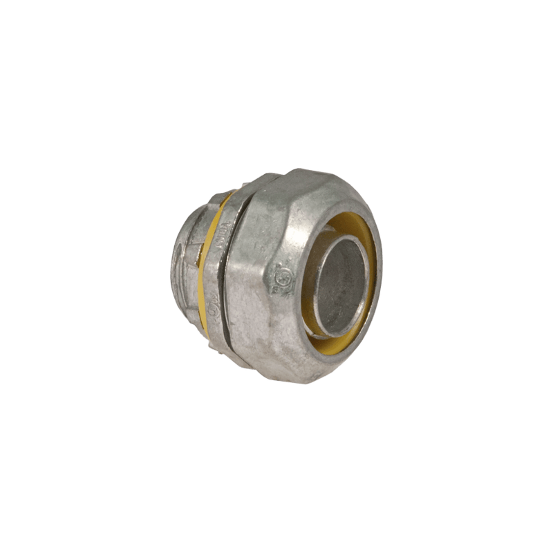 Conector recto metálico para tubería liquidtight de 1/2 (13 mm).