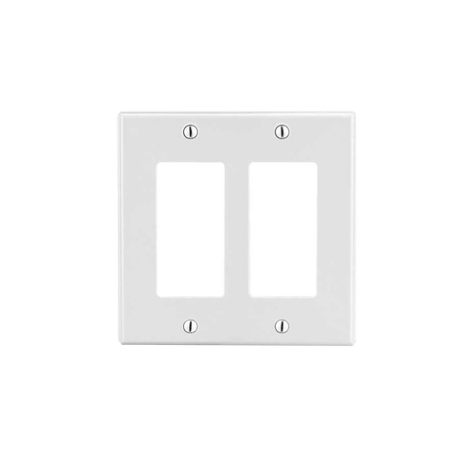 Tapa para Caja Multigang / Contacto Doble / Color Blanco.