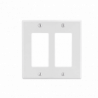 Tapa para Caja Multigang / Contacto Doble / Color Blanco.