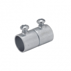 Cople de 3/4 (19 mm) para Pared Delgada con Tornillo.