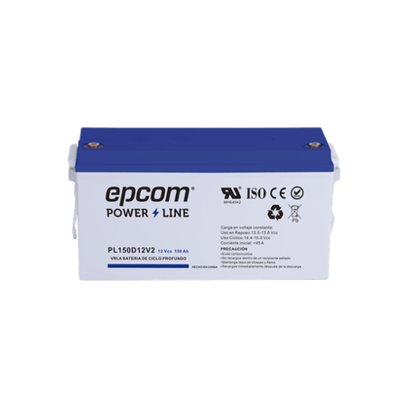 Batería 12 Vcc / 150 Ah / UL / Tecnología AGM-VRLA / CICLO PROFUNDO /