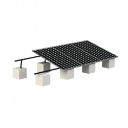 Montaje para Panel Solar, Riel 8 de 5400mm para Módulos con Espesor de