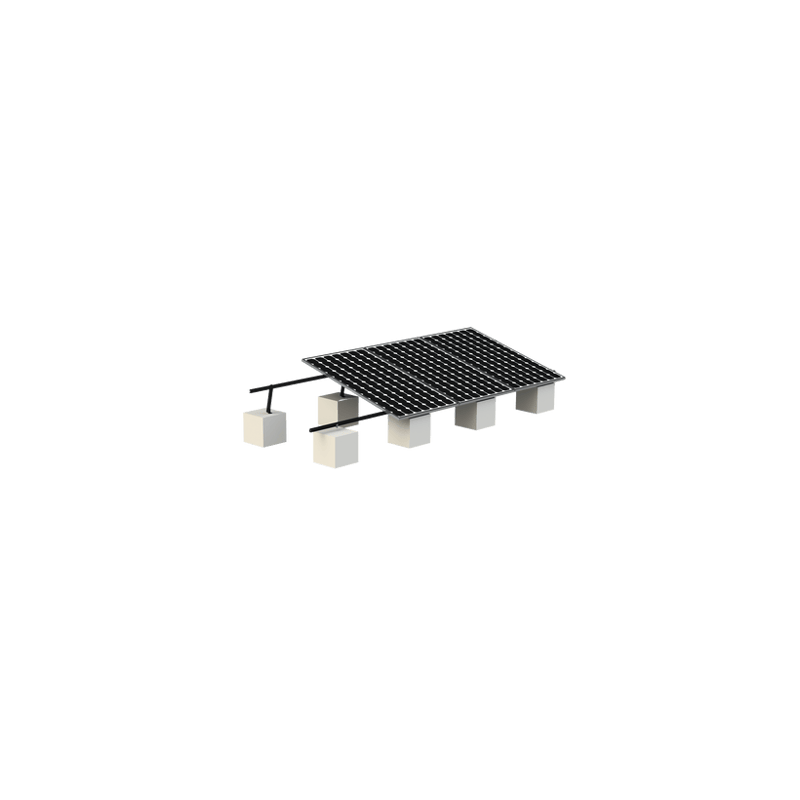 Montaje para Panel Solar, Riel 8 de 5400mm para Módulos con Espesor de