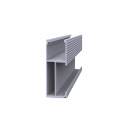 Riel 8 para montaje de módulos fotovoltaicos de aluminio anodizado de