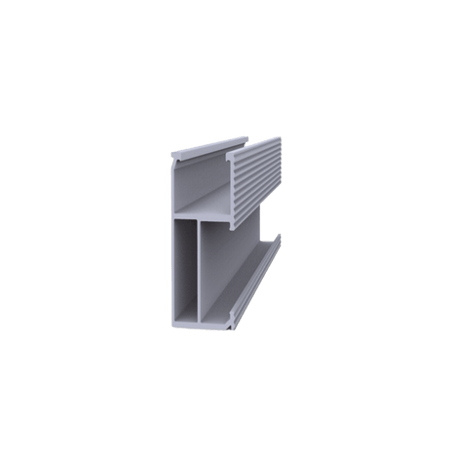 Riel 8 para montaje de módulos fotovoltaicos de aluminio anodizado de