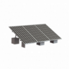 Montaje para 3 Panel Solar, Riel 8 de 4050mm para Módulos con Espesor