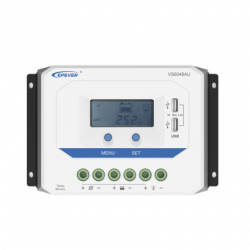 Controlador Solar de Carga PWM 12/24V/36/48V 60 A 60 A, Salida USB, co