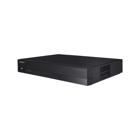 NVR 8 Megapíxel / 4 canales / H.265 / P2P Wisenet / 4 puertos PoE