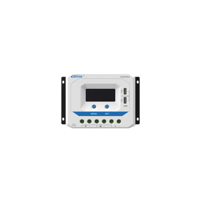 Controlador Solar de Carga PWM 12/24/36/48 V 45 A, Salida USB, con Dis