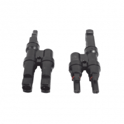 Conector  MC-4 Doble para Módulos Fotovoltaicos. Tipo 2T