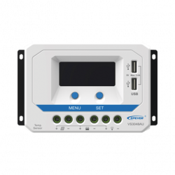 Controlador Solar de Carga PWM 12/24/36/48 V 30 A, Salida USB, con Dis