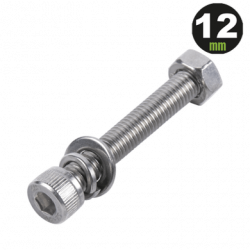 1 Tornillo Allen Milimétrico de Acero Inoxidable  M8-1.25 x 12/ Con 1