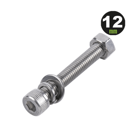 1 Tornillo Allen Milimétrico de Acero Inoxidable  M8-1.25 x 12/ Con 1
