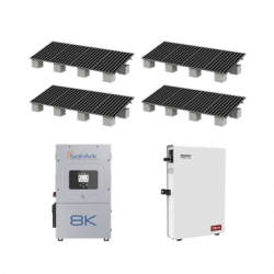 Kit Hibrido con Interconexión a la Red Eléctrica de CFE de 8 kW con Sa