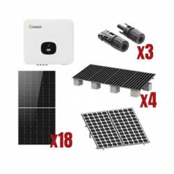Kit Solar Interconexion  / 10kW  220Vca / Inversor GROWATT / Montaje I
