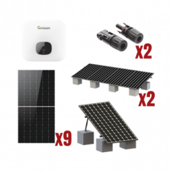 Kit Solar Interconexion  / 5kW  220Vca / Inversor GROWATT / Montaje In