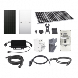 Kit Solar para Interconexión de 2.2KW de Potencia Pico 220Vcc con Micr