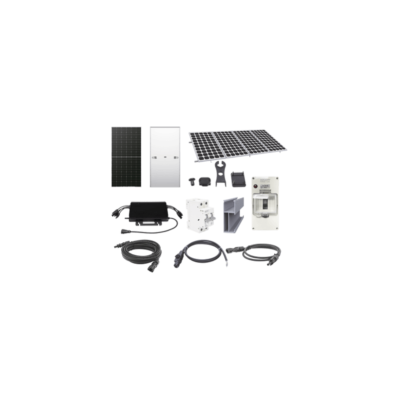 Kit Solar para Interconexión de 2.2KW de Potencia Pico 220Vcc con Micr