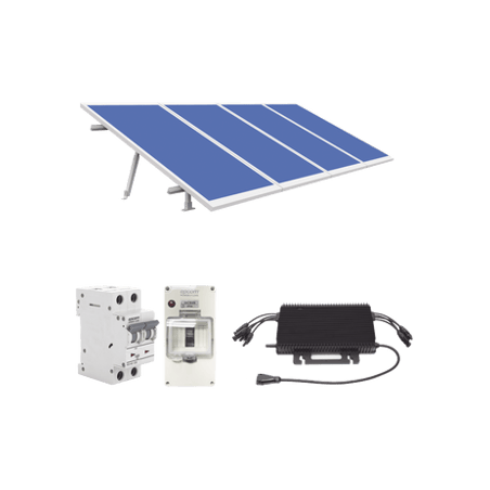 Kit Solar para Interconexión de 1.8KW de Potencia Pico 220Vca con Micr
