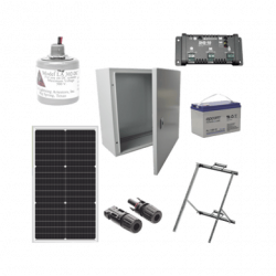 Kit Solar de 12 Vcc para alimentar energizador de cerca electrificada.
