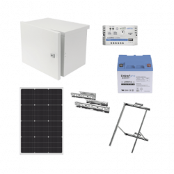 Kit de Alimentación PV para CCTV 12 Vcc Hasta Máximo 14 Watts para Cám