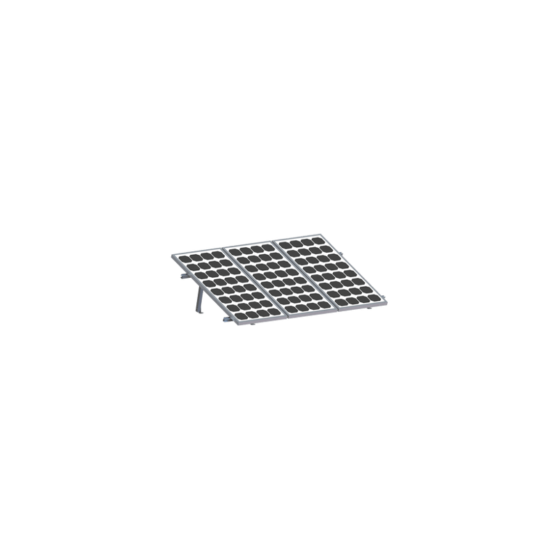 Montaje para Panel Solar, riel 2200mm para Módulos con espesor de 35mm