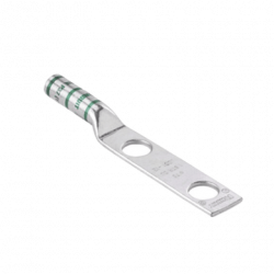 Conector de Compresión de Cobre con 2 Orificios 3/8 para Cable 2 AWG,