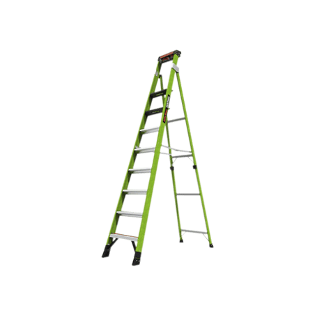 Escalera de 3.05 m Capacidad máxima de 170 Kg, inclinada, de fibra de