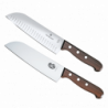 Set de 2 Cuchillos Santoku Wood de Mango de Madera Palissandro Victori