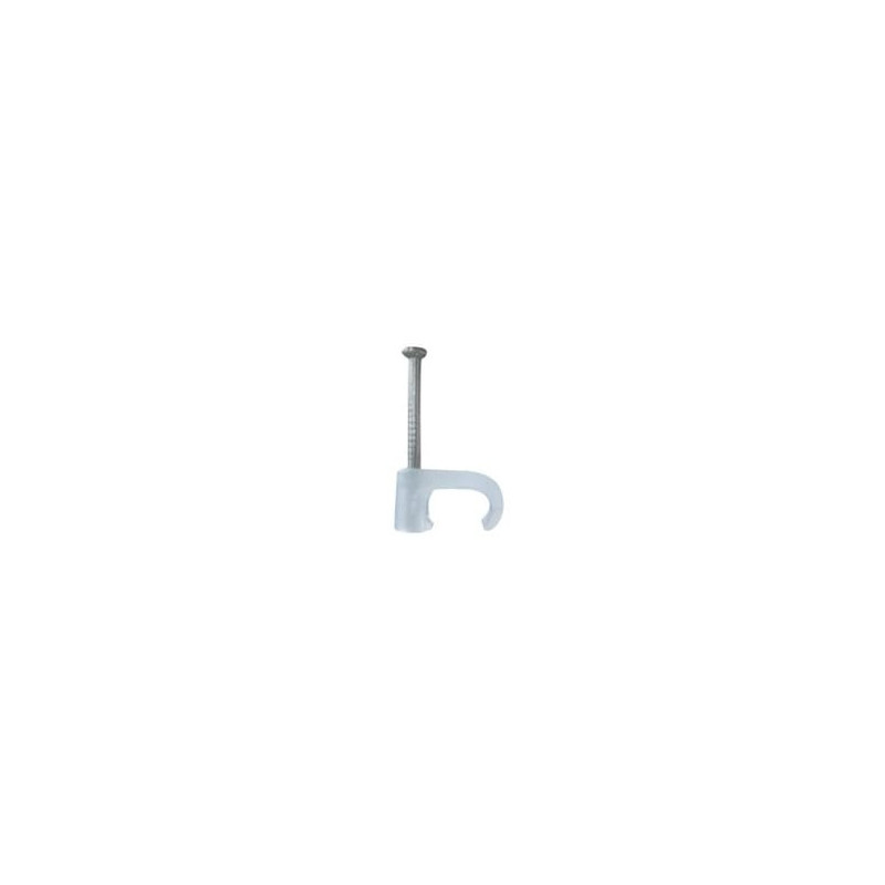 Grapa para cable plano de 5mm color transparente (100pzs) (3209-00100)