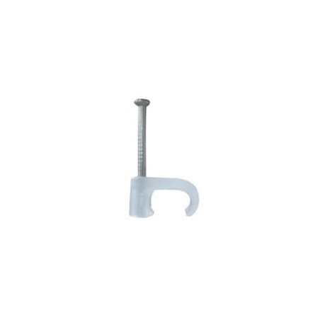 Grapa para cable plano de 5mm color transparente (100pzs) (3209-00100)