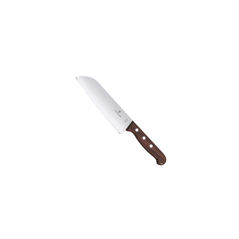Cuchillo Santoku Wood de 17 cm, Filo con Corte Recto, Estilo Japonés