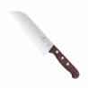 Cuchillo Santoku Wood de 17 cm, Filo con Corte Recto, Estilo Japonés