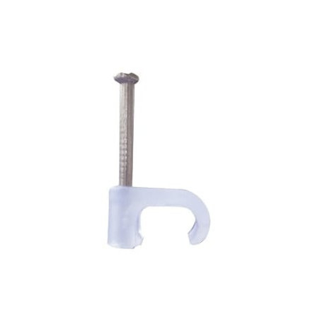 Grapa para cable plano de 4mm color transparente (100pzs) (3208-00100)