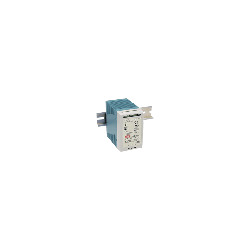 Fuente de poder Riel Din 12V, 100W con Cargador de Batería