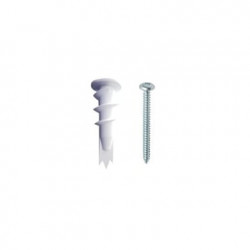 Kit de 10 taquetes autoperforables y 10 tornillos 10mm x 1 1/2 (1301-0