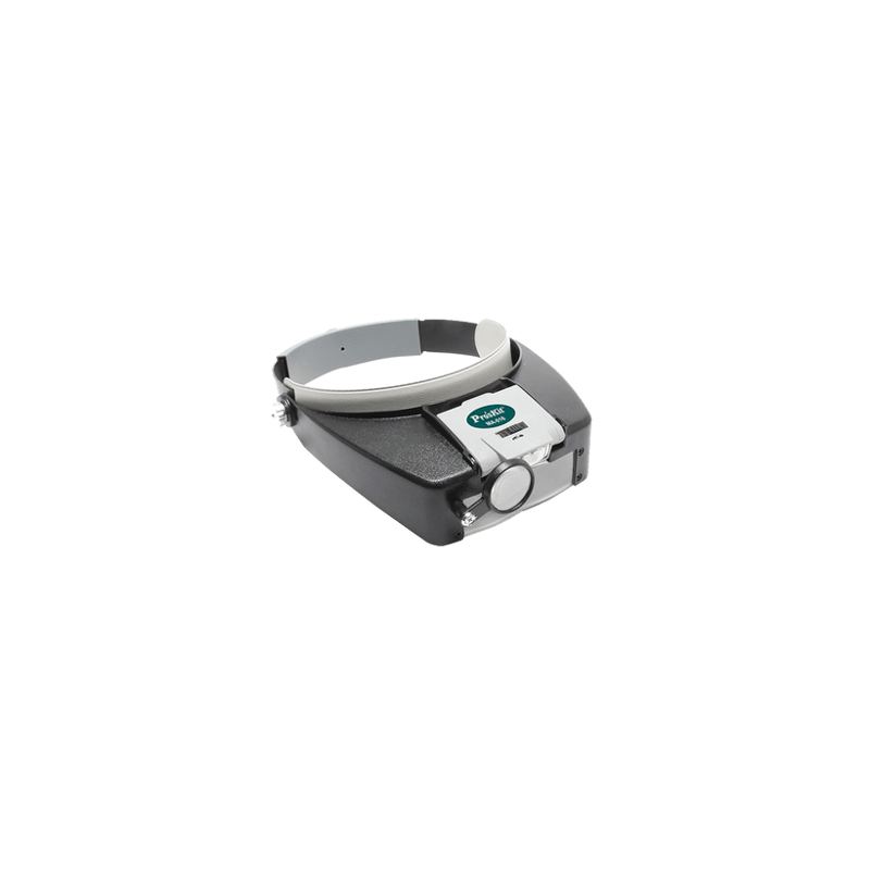 Lampara LED en correa frontal con lentes de aumento 1.8X, 2.6X y 5.8X.