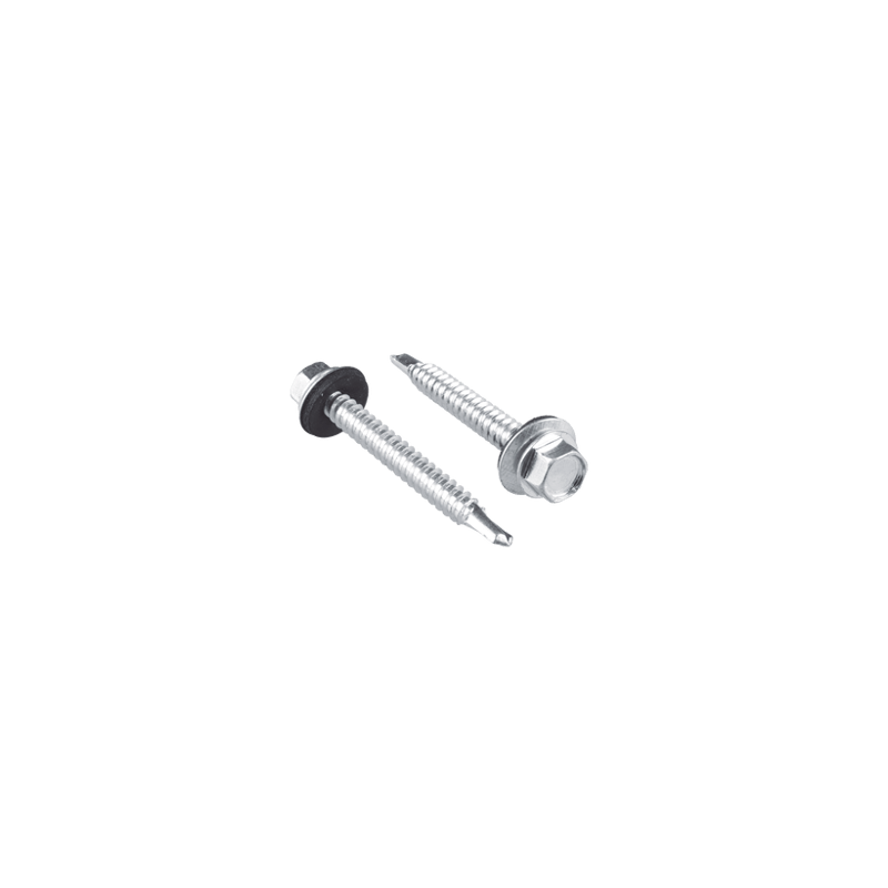 Tornillo - Pija cabeza hexagonal con rondana y punta de broca #14 x 1-